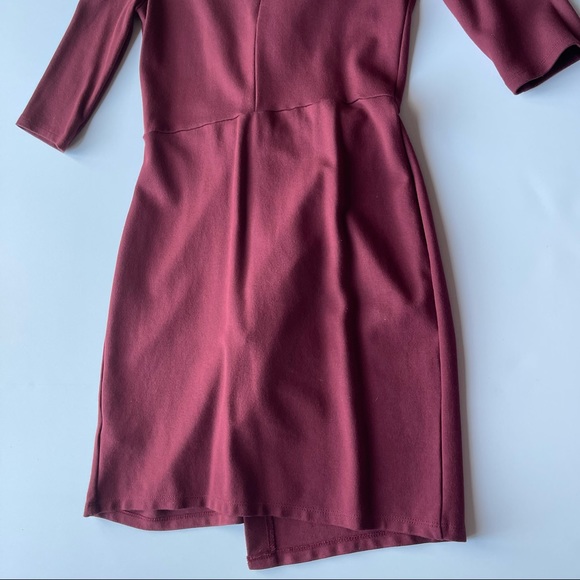 TOPSHOP WRAP STYLE DRESS WITH 3/4 SLEEVES - Picture 9 of 17